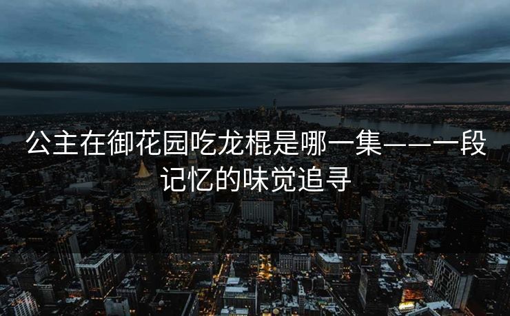 公主在御花园吃龙棍是哪一集——一段记忆的味觉追寻
